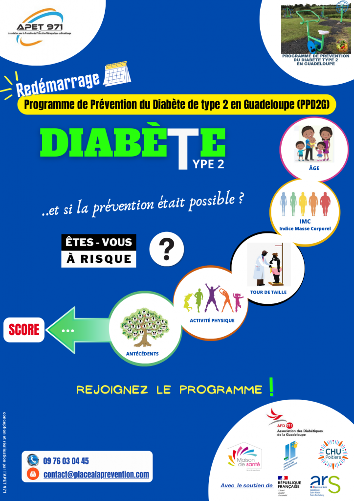 Après une longue "pause" imposée par la crise sanitaire, l'ambitieux programme de prévention du diabète de type 2 en Guadeloupe dont je suis l'investigateur-coordonnateur, va redémarrer fin 2023. Dr Pauline Kangambega-Nouvier
